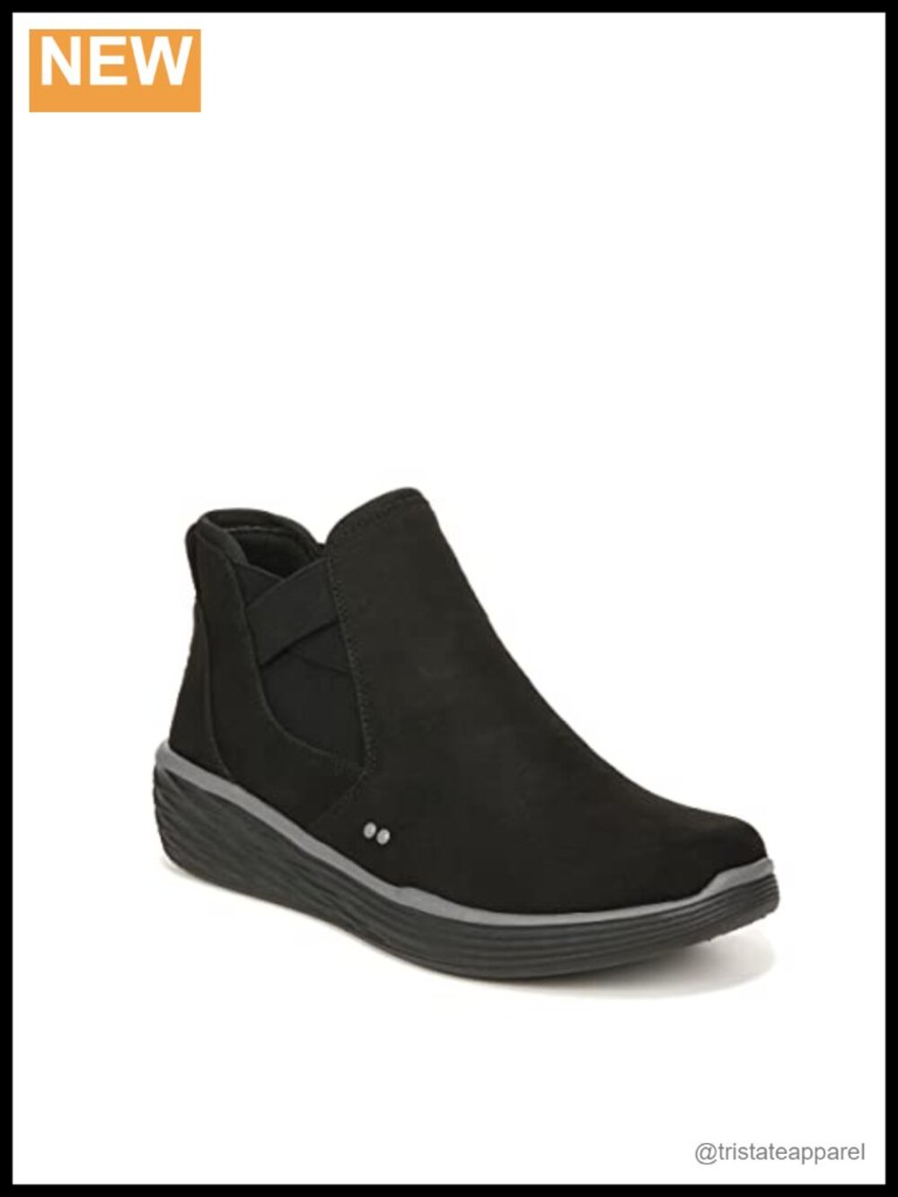 Water-Repellent Microfiber Chelsea Ankle Booties Slip-On Comfort Cushioning